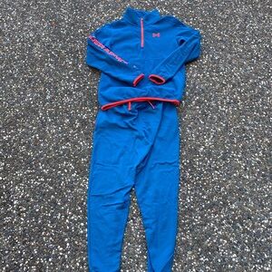 Under Armour Blue and Orange Fleece Jacket